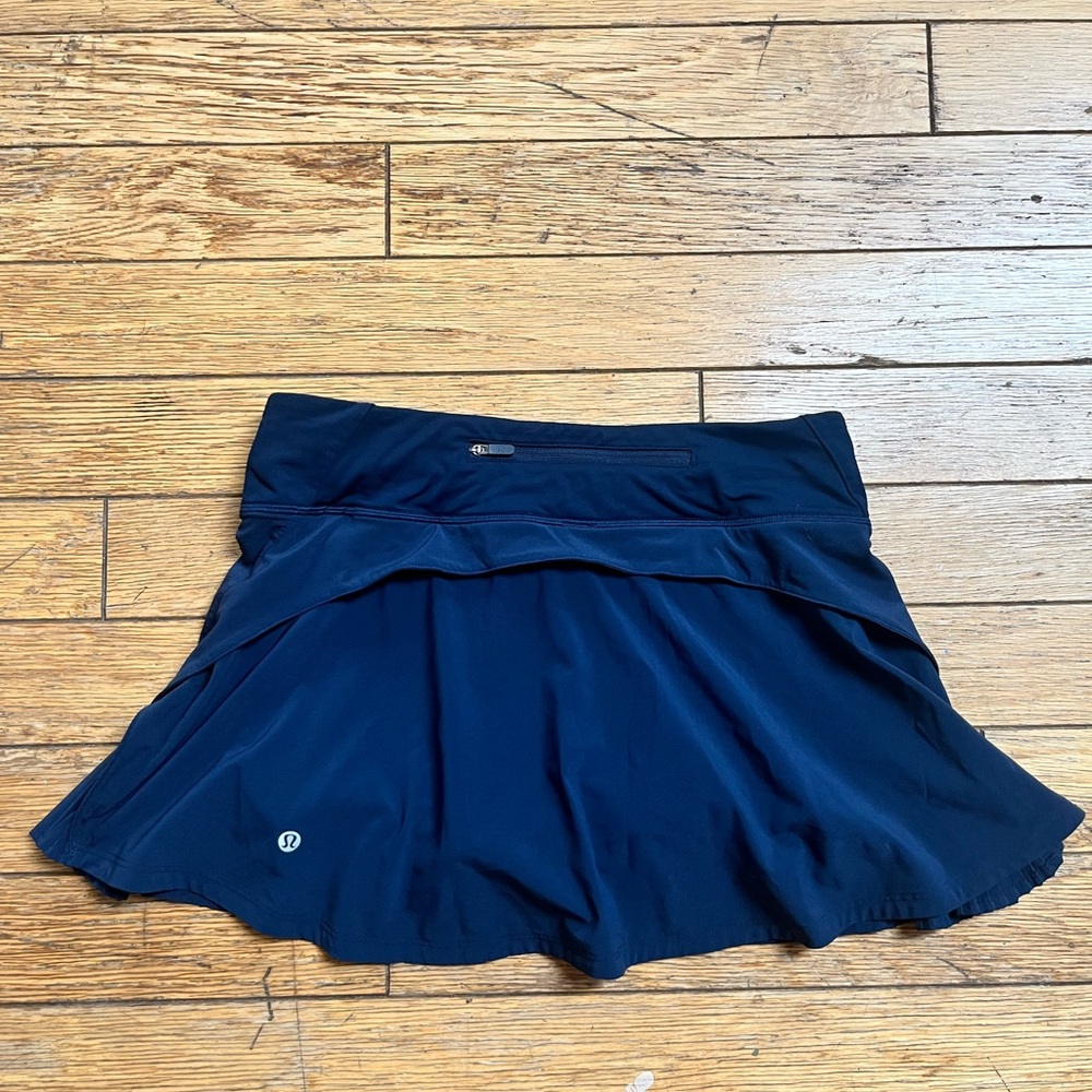 Lulu Lemon Navy Blue Athletic Skort - Picture 3 of 5